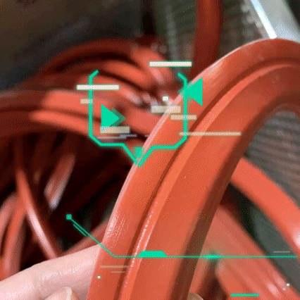 350°高溫硅膠發泡條