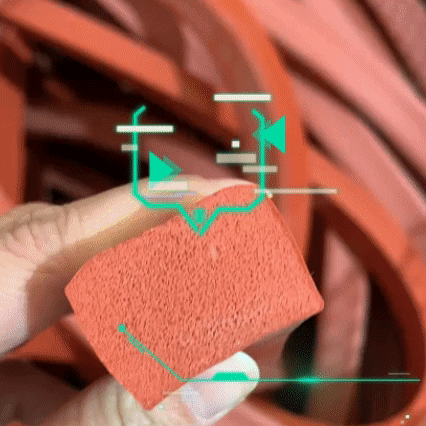 300度高溫硅膠發泡條