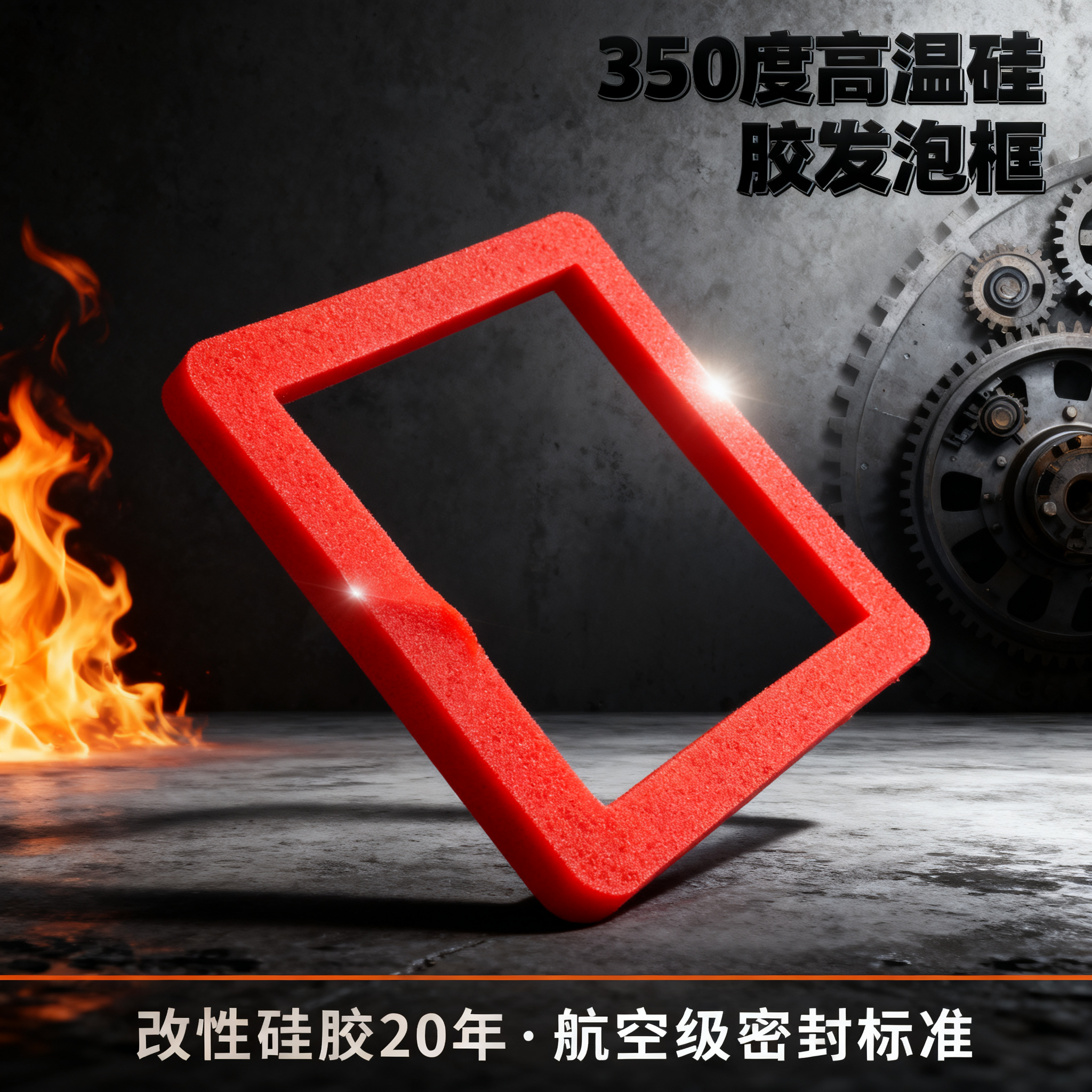 350度高溫硅膠發泡框