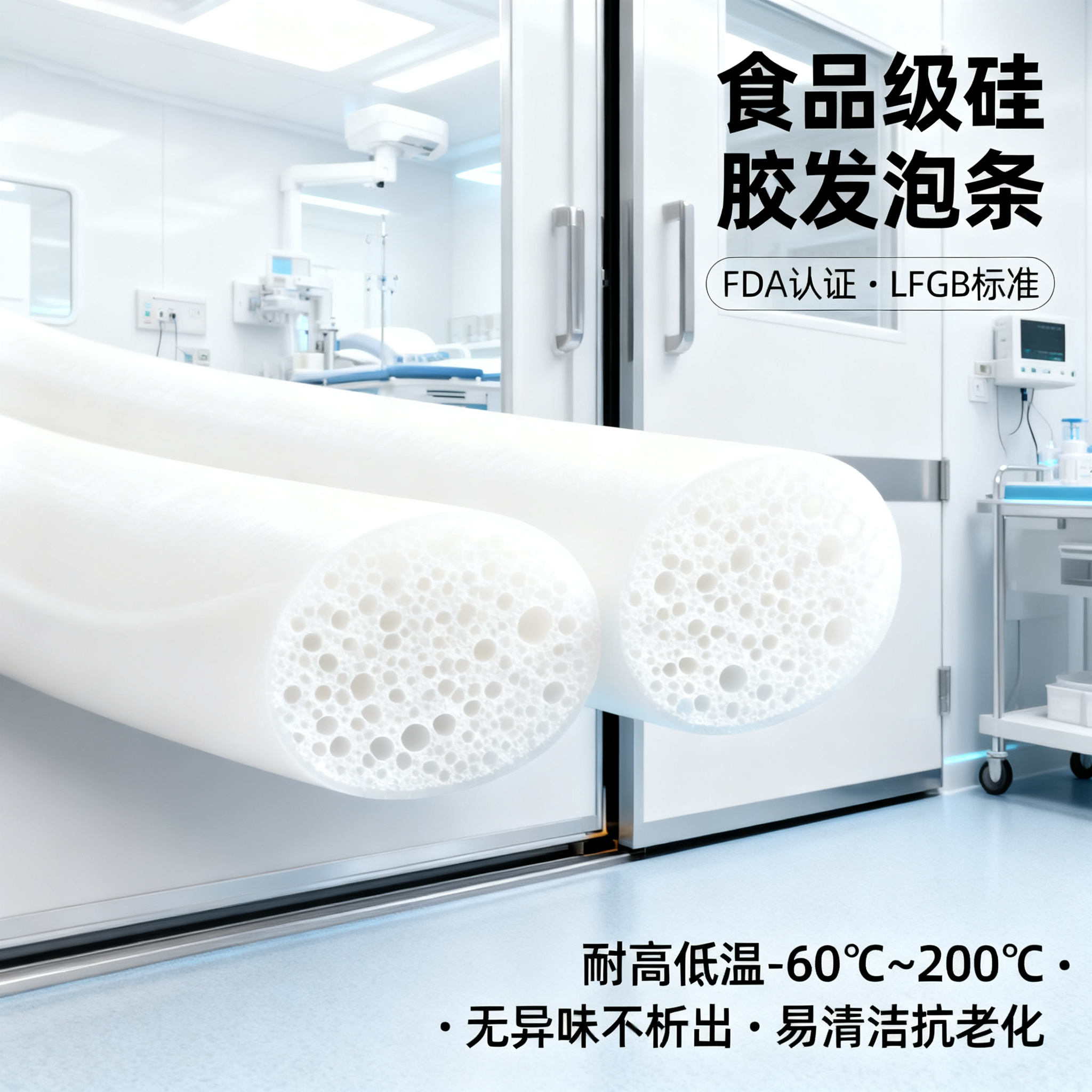 食品級硅膠發(fā)泡條
