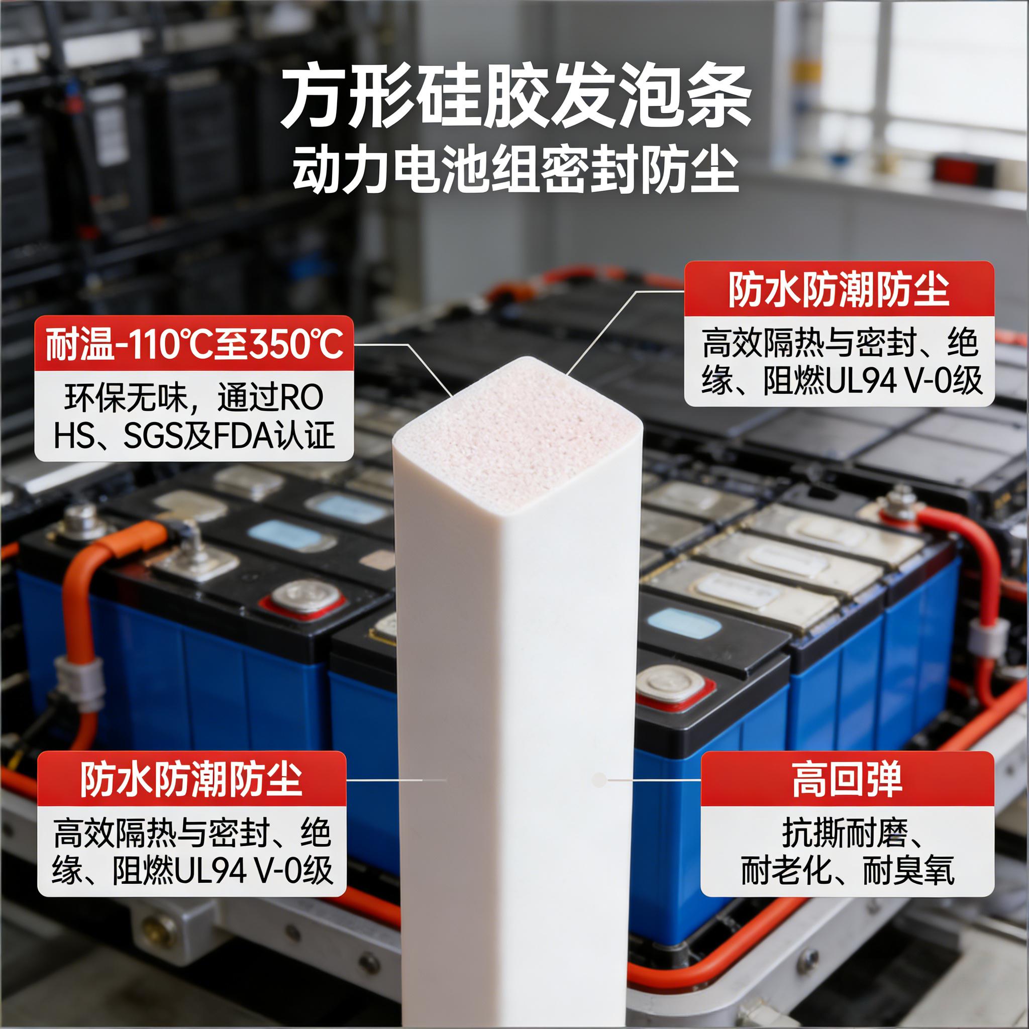 方形硅膠發泡條